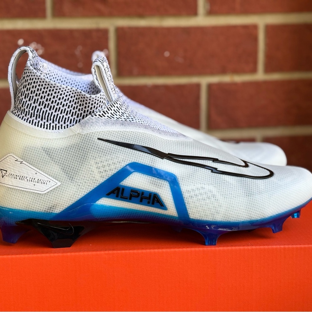 Nike Alpha Menace Elite 3 Game Royal White Size 13 Mens New Football Cleats